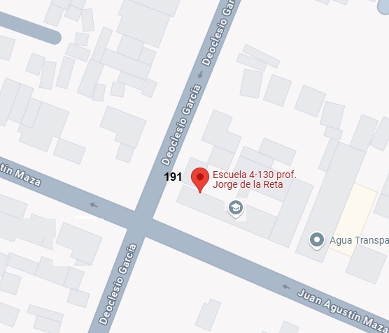 Mapa de ubicación de la escuela